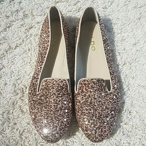 Aldo Studded Leopard Loafers
